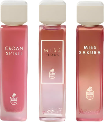 Assaf Perfume Set – Miss Flora + Sakura + Crown Spirit | Premium EDP 200ML Each (600ML Total)