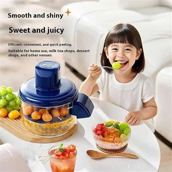 Automatic Small Fruit Peeler Machine | آلة تقشير الفواكه الصغيرة الأوتوماتيكية